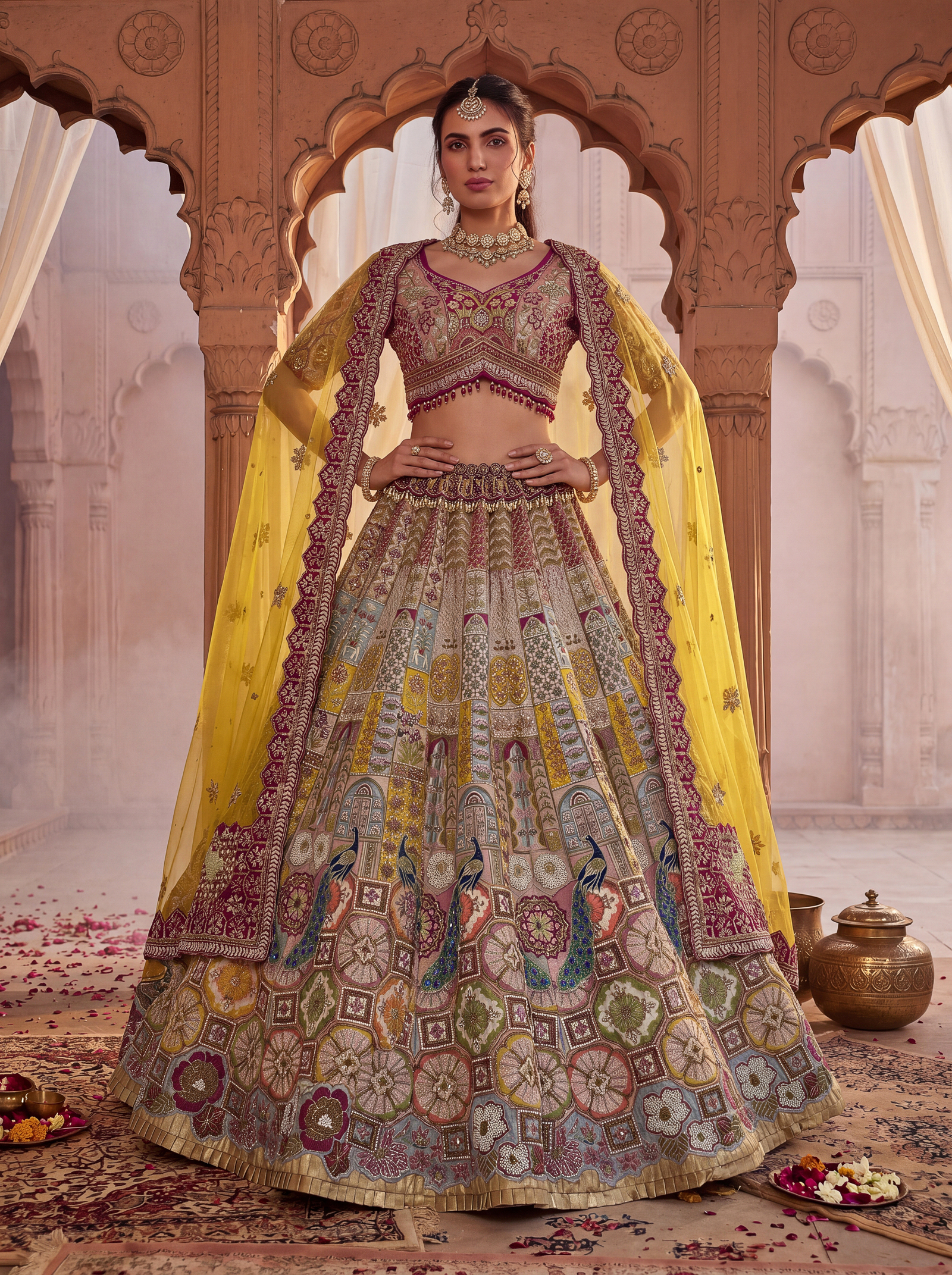 The Mayura Lehenga Choli | Vruxon